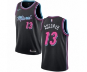 Men's Nike Miami Heat #13 Edrice Adebayo Swingman Black NBA Jersey - City Edition