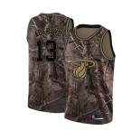 Men's Nike Miami Heat #13 Edrice Adebayo Swingman Camo Realtree Collection NBA Jersey