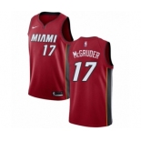 Men's Nike Miami Heat #17 Rodney McGruder Authentic Red NBA Jersey Statement Edition