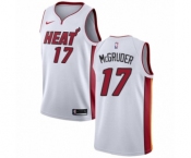 Men's Nike Miami Heat #17 Rodney McGruder Authentic White NBA Jersey - Association Edition