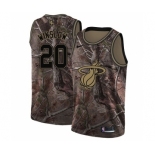 Men's Nike Miami Heat #20 Justise Winslow Swingman Camo Realtree Collection NBA Jersey