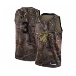 Men's Nike Miami Heat #3 Dwyane Wade Swingman Camo Realtree Collection NBA Jersey