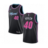 Men's Nike Miami Heat #40 Udonis Haslem Swingman Black NBA Jersey - City Edition