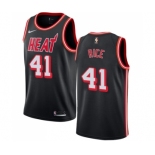 Men's Nike Miami Heat #41 Glen Rice Swingman Black Black Fashion Hardwood Classics NBA Jersey