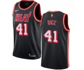 Men's Nike Miami Heat #41 Glen Rice Swingman Black Black Fashion Hardwood Classics NBA Jersey