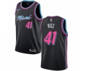 Men's Nike Miami Heat #41 Glen Rice Swingman Black NBA Jersey - City Edition