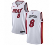 Men's Nike Miami Heat #8 Tyler Johnson Swingman NBA Jersey - Association Edition