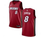 Men's Nike Miami Heat #8 Tyler Johnson Swingman Red NBA Jersey Statement Edition