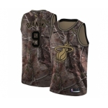 Men's Nike Miami Heat #9 Kelly Olynyk Swingman Camo Realtree Collection NBA Jersey