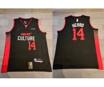 Miami #14 Tyler Herro Black Nike 2023-24 City Edition Swingman Jersey