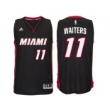 adidas Miami Heat #11 Dion Waiters Black New Swingman Road Jersey