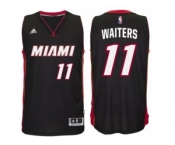 adidas Miami Heat #11 Dion Waiters Black New Swingman Road Jersey