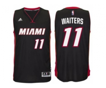 adidas Miami Heat #11 Dion Waiters Black New Swingman Road Jersey