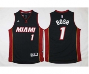 nba jersey miami heat #1 bosh black[2016 new]