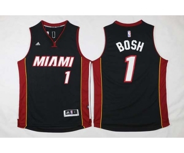 nba jersey miami heat #1 bosh black[2016 new]