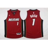 nba jersey miami heat #1 bosh red[2016 new]