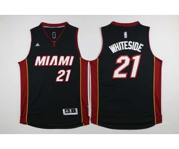 nba jersey miami heat #21 whiteside black[2016 new]