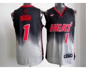 nba miami heat #1 bosh black-grey