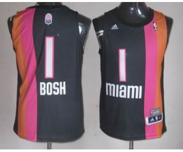 nba miami heat #1 bosh black-orange[2012 new][miami]