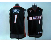 nba miami heat #1 bosh black[latin nights swingman]