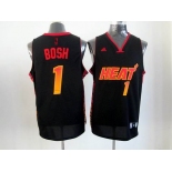 nba miami heat #1 bosh black[limited edition]