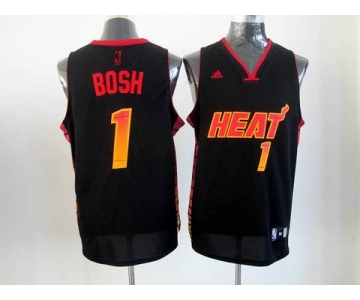 nba miami heat #1 bosh black[limited edition]