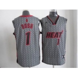 nba miami heat #1 bosh grey[static fashion swingman]