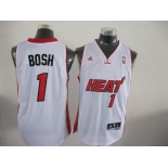 nba miami heat #1 bosh white[2011 swingman revolution 30]