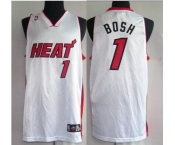 nba miami heat 1# bosh white