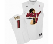 nba miami heat #1 bosh white[champions].