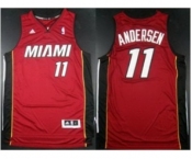 nba miami heat #11 andersen red[revolution 30 silver]