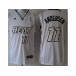 nba miami heat #11 andersen white[revolution 30 silver number silver]