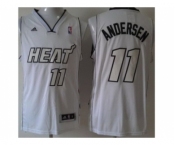 nba miami heat #11 andersen white[revolution 30 silver number silver]