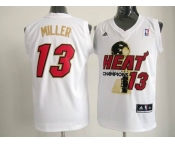 nba miami heat #13 miller white[2012 champions]