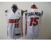 nba miami heat #15 chalmers white