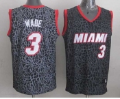 nba miami heat #3 wade black leopard print[2014 new]