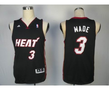 nba miami heat #3 wade black [swingman]