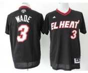 nba miami heat #3 wade black[2014 new]