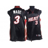 nba miami heat #3 wade black