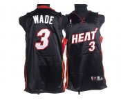 nba miami heat #3 wade black