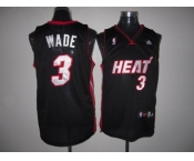 nba miami heat #3 wade black(fans edition)