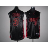 nba miami heat #3 wade black(new)