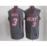 nba miami heat #3 wade grey