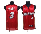 nba miami heat #3 wade red