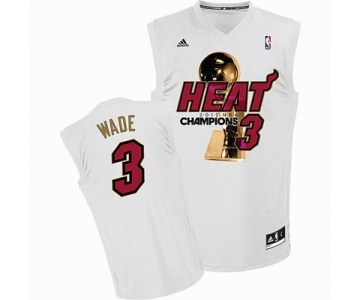 nba miami heat #3 wade white[champions].