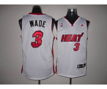 nba miami heat #3 wade white(fans edition)