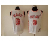 nba miami heat #3 wade white(special edition)