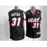 nba miami heat #31 battier black[revolution 30 swingman]