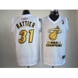 nba miami heat #31 battier white[2012 champions]