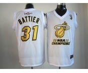 nba miami heat #31 battier white[2012 champions]